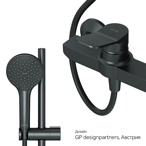 F42885A24  X-Joy набор 2в1: см-ль д/душа, верхний душ d 220 мм, ручн.душ 110 мм, 1 ф-ция, душевая шт