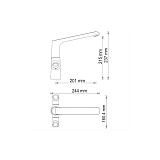 Смеситель для кухни Wasserkraft Lossa 1207
