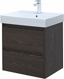 Тумба под раковину Aquanet Nova Lite 60 дуб черный (2 ящика) 00287894