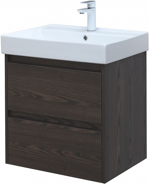 Тумба под раковину Aquanet Nova Lite 60 дуб черный (2 ящика) 00287894