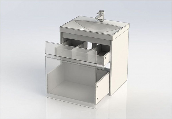 Тумба под раковину Aquanet Палермо 60 белый 00203934