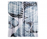 Назначение: Шторка для ванной. Материал: Полиэстер.Монтаж: Пластиковые люверсы. 
Описание: Размер 1800 х 2000 мм, водоотталкивающая пропитка. Низ шторки оснащен утяжелителем, в комплект входят ластиковые кольца белого цвета, 12 шт. Плотность шторки 90 г/м