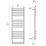 Полотенцесушитель водяной Point Омега PN90150S П15 500x1000, хром