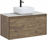Тумба под раковину Aquanet Nova Lite 100 дуб рустикальный (1 ящик) 00249520