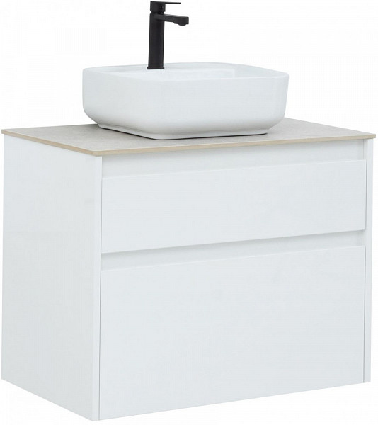 Тумба под раковину Aquanet Nova Lite 75 белый (2 ящика) 00242272