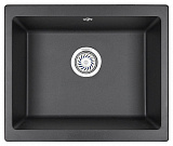Мойка кухонная Granula квадратная кварц 5551, ЧЁРНЫЙ
