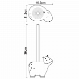 Ёршик для унитаза Wasserkraft Lippe K-8127