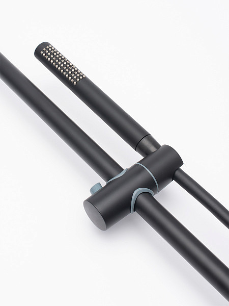 AQM 8001MB Душевая система для душа со смесителем AQUAme  Матовый Чёрный