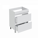 Тумба "Марс 69" 2 ящ, напольная (ум. Юпитер 1300*500 литой мрамор)