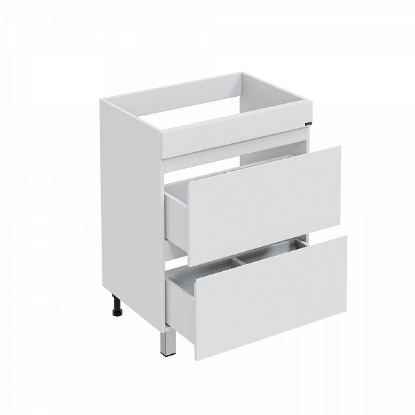 Тумба "Марс 69" 2 ящ, напольная (ум. Юпитер 1300*500 литой мрамор)