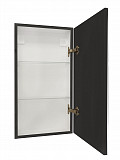 Зеркало-шкаф Континент"Mirror Box black Led" 350х650 правый