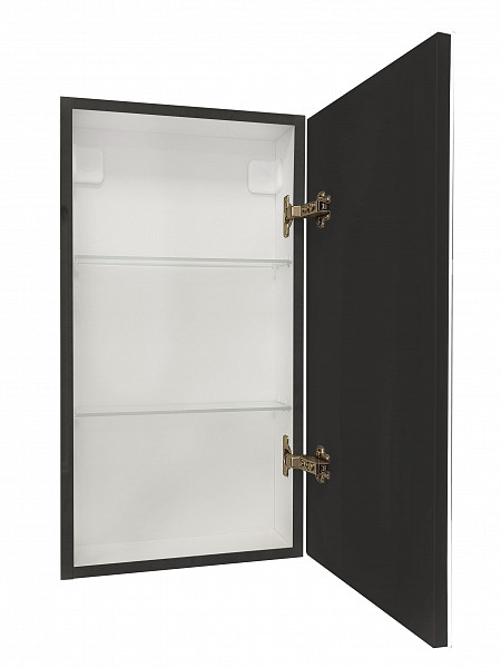 Зеркало-шкаф Континент"Mirror Box black Led" 350х650 правый
