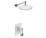 Встраиваемый комплект для душа с верхней душевой насадкой Wasserkraft A12667WHITE