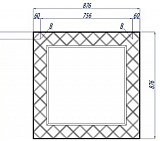 Зеркало Акватон Венеция 88x88 1A155702VNL10