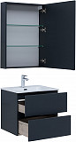 Мебель для ванной Aquanet Алвита New 60 2 ящика, антрацит 00274219