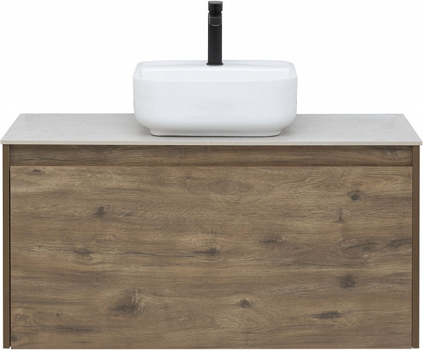 Тумба под раковину Aquanet Nova Lite 100 дуб рустикальный (1 ящик) 00249520