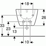 Биде подвесное Geberit Smyle Square 500.209.01.1
