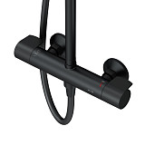 F0785A422  X-Joy, душ.система:  см-ль д/душа с ТМС, душ.штанга,верхний душ 220мм, ручн душ, черн.