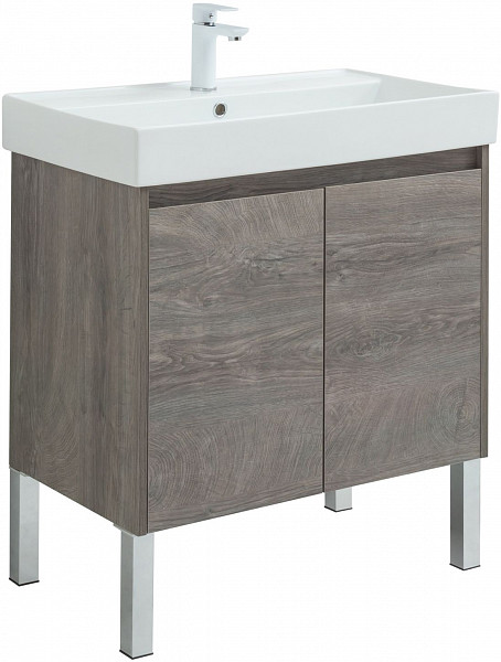 Тумба под раковину Aquanet Nova Lite 75 дуб рошелье (2 дверцы) 00298851