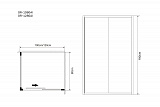 Душ.ограждение GR-1080 Alba (100*80*190) прямоугольник, дверь раздвижная 2 места