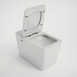 Унитаз GR-PR-5501 impuls (590*360*440) БЕЛЫЙ напольный с тонкой крышкой, 1 место