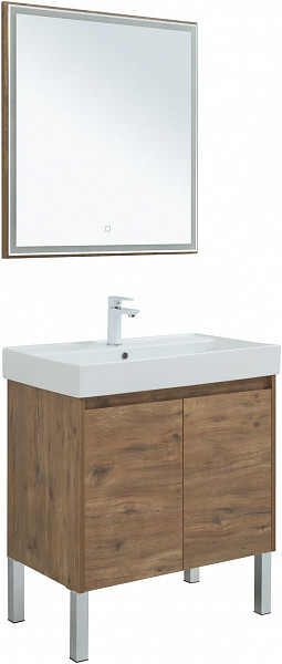 Мебель для ванной Aquanet Nova Lite 75 дуб рустикальный (2 дверцы) 00302537