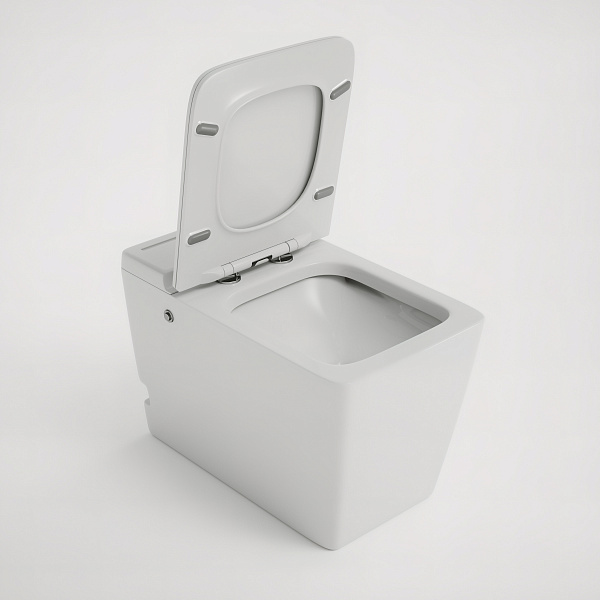 Унитаз GR-PR-5501 impuls (590*360*440) БЕЛЫЙ напольный с тонкой крышкой, 1 место