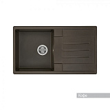 Мойка для кухни Aquaton Верона прямоугольная с крылом кофе 1A710032VR280