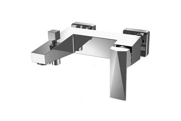 Смеситель для ванны с коротким изливом с аксессуарами Bravat Iceberg F676110C-B-RUS