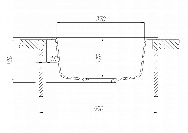 Мойка для кухни Aquaton Иверия круглая терракотовая 1A711032IV270