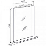 Зеркало Emmy Асти 60х75
