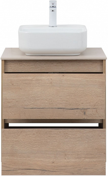 Тумба под раковину Aquanet Nova Lite 60 дуб крафт (2 ящика) 00287901