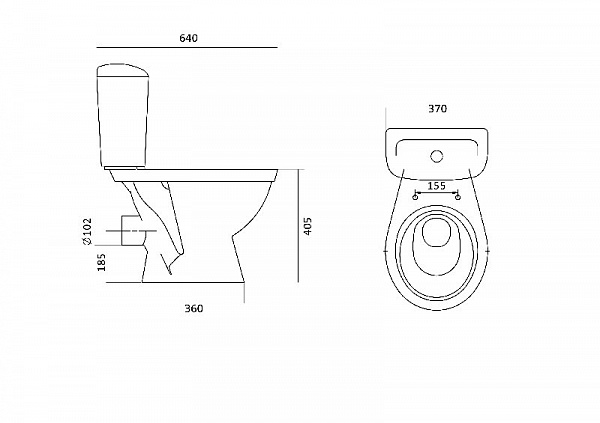 Унитаз Паллада 1WH302371 Santek