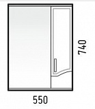 Зеркало-шкаф Corozo Креста 55 белый SD-00000292