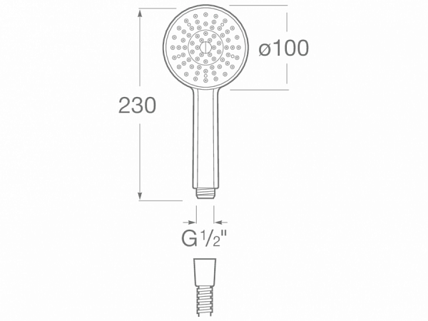 Душевая лейка Roca Stella 100/1F 5B9B03C07