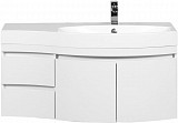 Тумба с раковиной Aquanet Опера 115 R белый (2 дверцы 2 ящика) 00212992