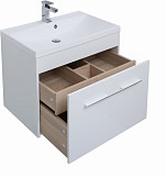 Тумба под раковину Aquanet Августа 75 белый (ручки хром) 00274144