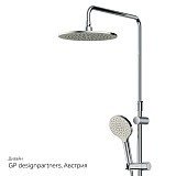 F0780200 Like, душ.система: верхн.душ 250мм, ручной душ 120 мм, 3 функции, душ.штанга 1030-1460 мм,