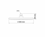 Встраиваемый комплект для душа с верхней душевой насадкой Wasserkraft A12830