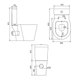 Унитаз-компакт, Calipso, IDDIS, CAL2DSEi24