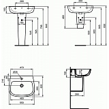 Раковина Ideal Standard Esedra 55 см T279901