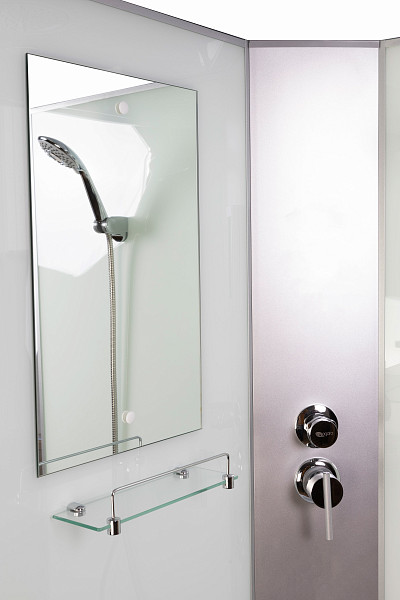 Душ.каб. NG-33184-14RBKTG (1100х800х2100-2400) средний поддон (26см) стекло МАТОВОЕ 4 места