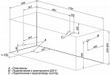 Акриловая ванна Aquanet Tessa NEW 170x70 (с каркасом) 00242925