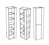 Шкаф-пенал Corozo Гольф 40 универсальный, антик SD-00000333