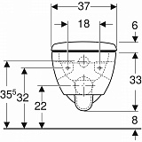Инсталляция Geberit с безободковым унитазом Geberit Renova, 500.103.DW.R, сиденье микролифт, комплект Идеальная пара