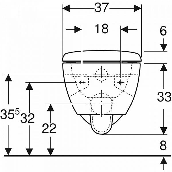 Инсталляция Geberit с безободковым унитазом Geberit Renova, 500.103.DW.R, сиденье микролифт, комплект Идеальная пара