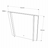 Зеркало VIGO Land Classic 70 см Land Classic 700