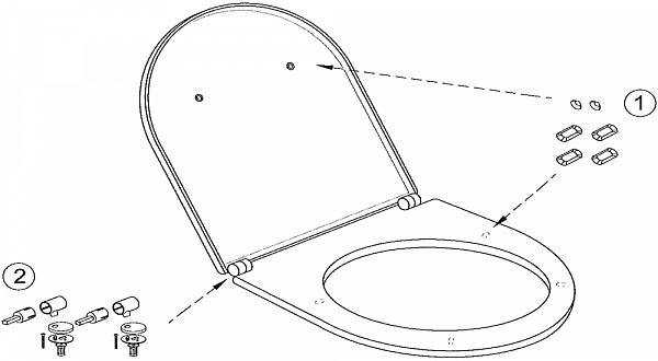 Крышка-сиденье Jacob Delafon Odeon E70006-00 с микролифтом