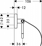 Бумагодержатель Hansgrohe Logis 40523000