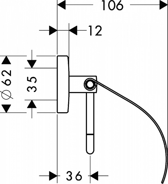 Бумагодержатель Hansgrohe Logis 40523000